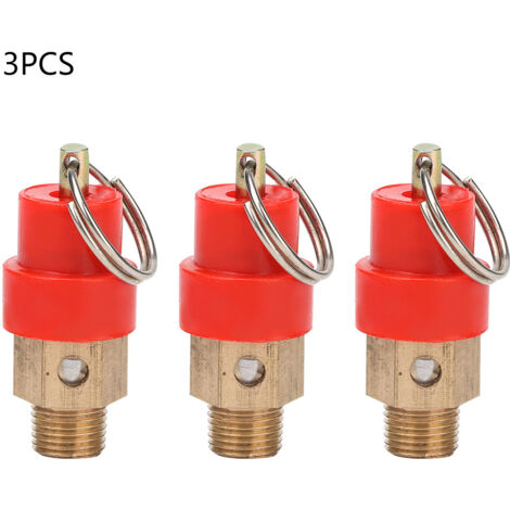 Soupape de sécurité 8KG pour compresseur d'air, régulateur de pression G1/8''
