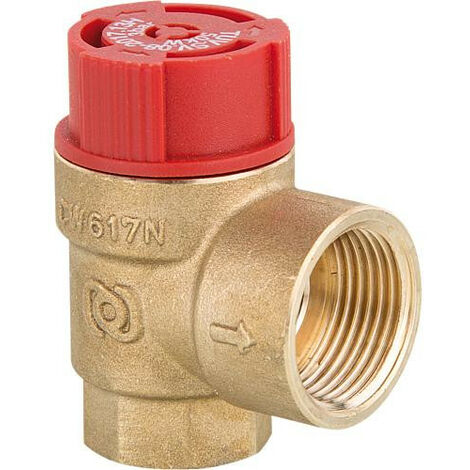 Soupape de securite a membrane EVENES pour chauffage DN 15 (1/2") 3 bar