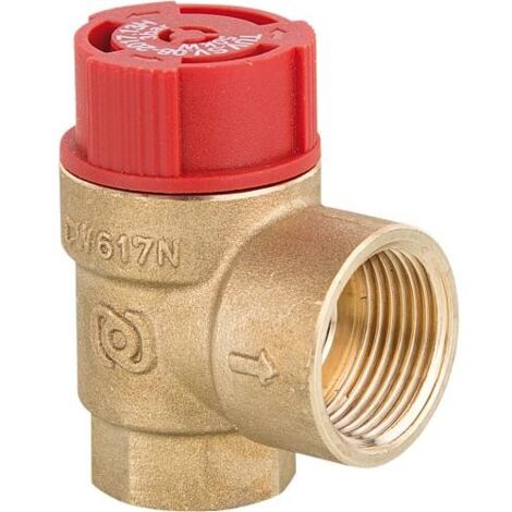 Soupape de sécurité à membrane Evenes, pour chauffage DN15 (1/2") 3 bar