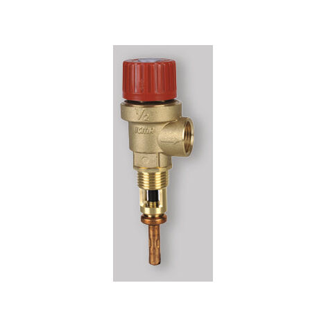 Soupape de sécurité double température et pression 3/4" - 6 Bar