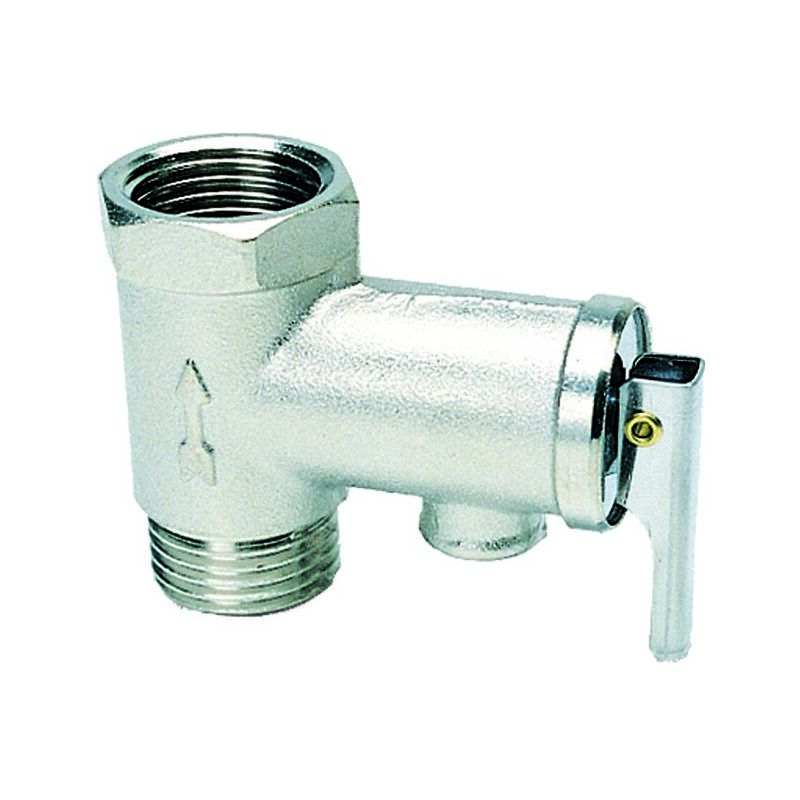 Soupape de sécurité et de retenue pour chauffe-eau avec sortie manuelle 130 1/2 'mf 8 bar