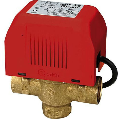 Soupape de zone 3 voies 3/4"fem.fem avec interrupteur fin de course, moteur 230V