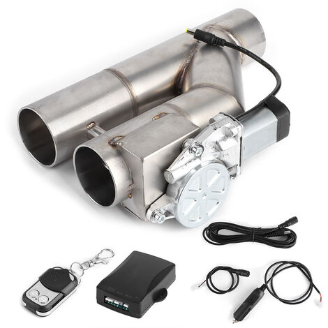 Soupape d'échappement électrique 63mm – Télécommande sans fil – Acier inoxydable – Installation facile pour performance améliorée – YB