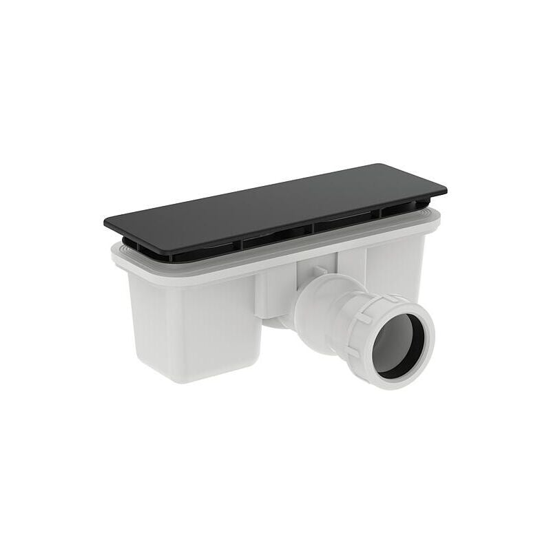 Soupape d’écoulement Ideal Standard Ultra Flat New, avec couvercle, noir