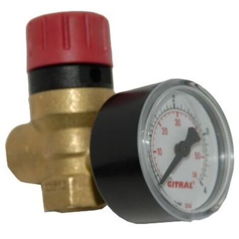 Soupape securite 1/2'f mano  l