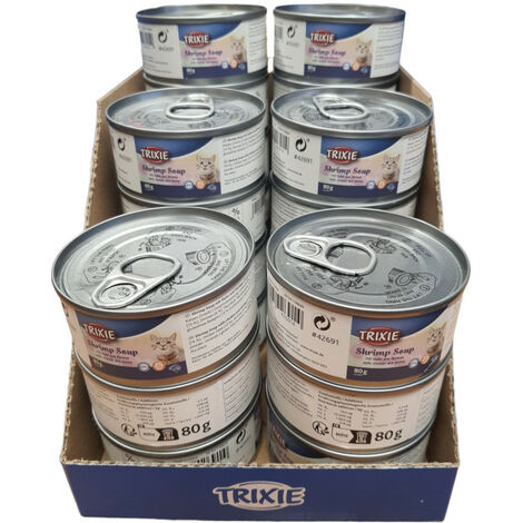 Soupe au poulet et aux crevettes 24 x 80 g pour chat - Trixie