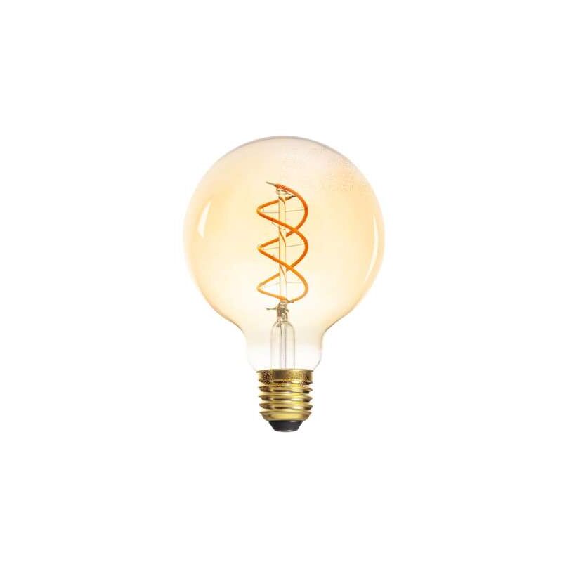 Ampoule LED E27 5W G95 équivalent à 28W - Blanc Très Chaud 1800K