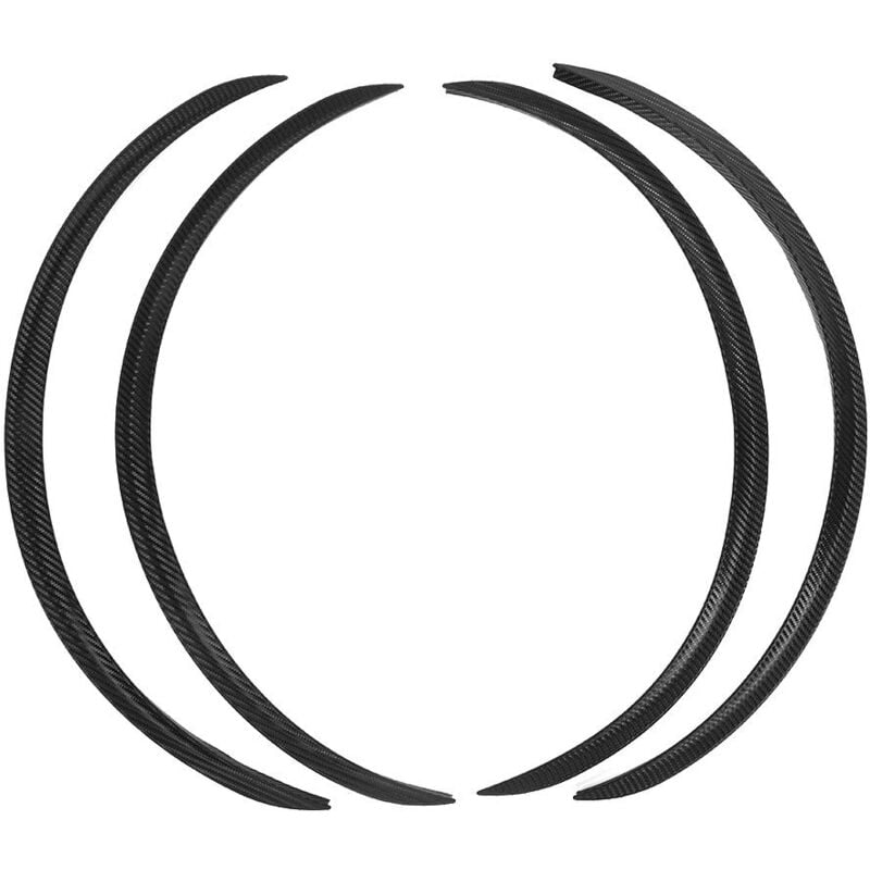 Zoternen - Sourcils de roue, 4 pièces, protections de sourcils de roue, garnitures de lèvre, élargisseurs d'ailes anti-rayures, universels 72 cm
