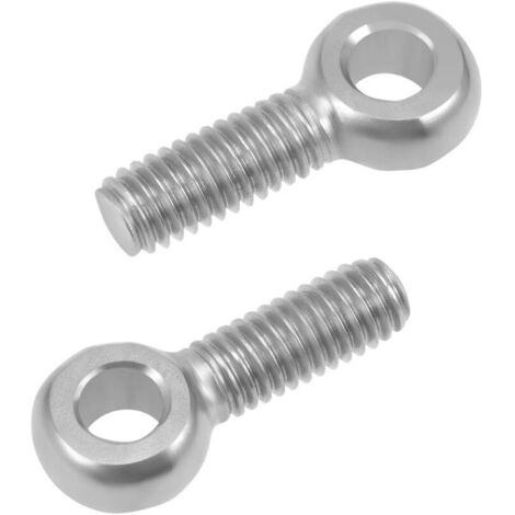 sourcing map 10pcs Boulon à œil anneau levage M6 x 20mm acier inoxydable 304 filetage