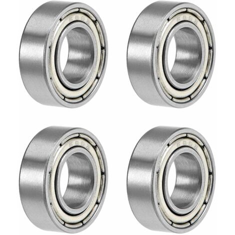 Sourcingmap 4pcs 6000-2RS Deep Groove Sealed Shielded Ball Bearing for Car 