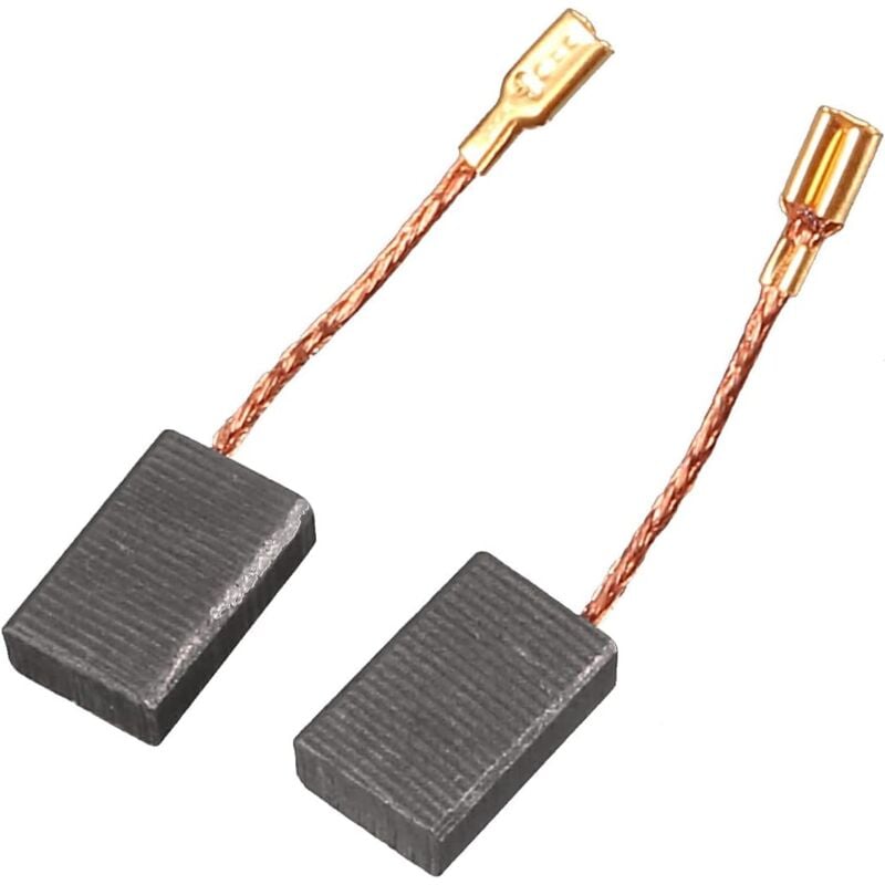 Gotrays - sourcing map Balais de charbon moteur Électrique Foreuse Outil 15mm x 10mm x 5mm Sans Ressort 100 Paires