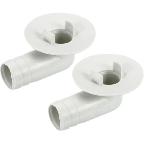 Sourcing map Climatisateur Vidange Tuyau Connecteur 17mm Tube Coude Raccord Remplacement Pièce Accessoires pour Mini-Split Fenêtre AC, Beige Paquet de 2