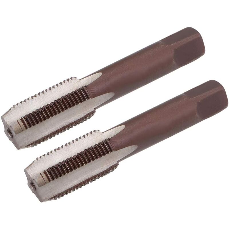 Gotrays - sourcing map Taraud Pas à Filetage Métrique Part 4 Cannelures Droites H2 1 Paire Acier Allié pour Outils M14x1