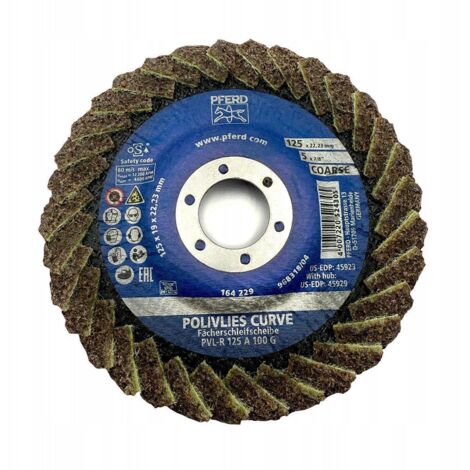 Sourcing POLIVLIES CURVE PVL-R Disque de ponçage feutre 125 mm