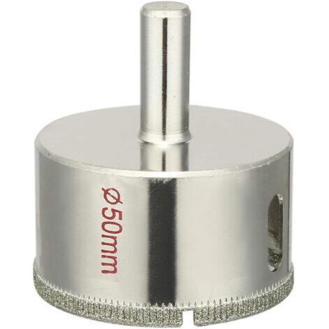 sourcingmap Foret scie cloche revêtus de diamant 50mm Trépan pour verre carreaux céramique marbre roche porcelaine