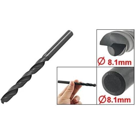 sourcingmap HSS Punta elicoidale Punta divisa 8,1 mm Lunghezza 117 mm