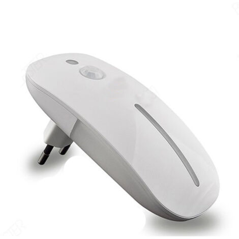 Souris créative à LED avec interrupteur, lampe de chevet, veilleuse pour tétée du bébé, lampe murale à感应人体, lumière froide
