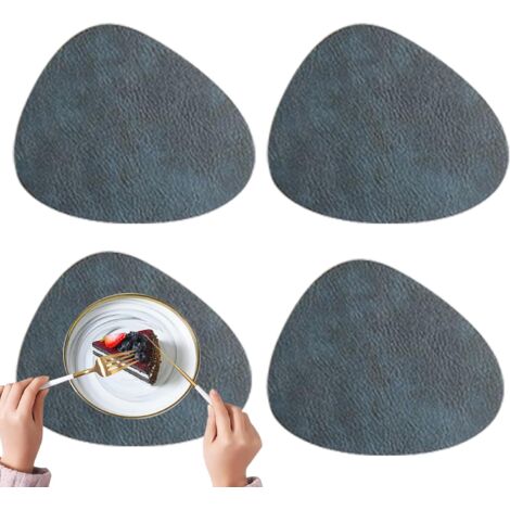 sous - Assiettes pour Tables De Salle À Manger - Napperons de Cuir Lavables