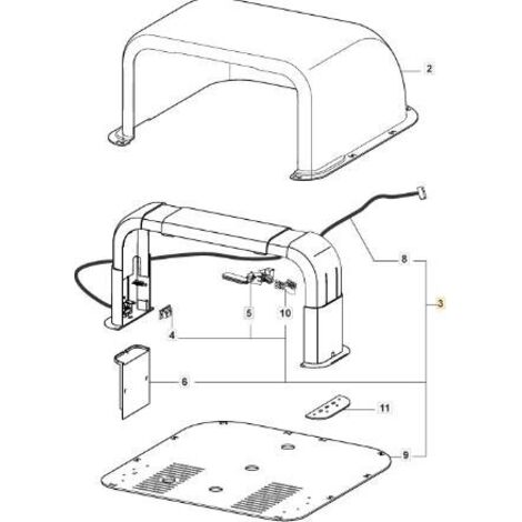 SOUS-BASE DE CHARGE ORIGINALE STIGA - 1126-1469-01