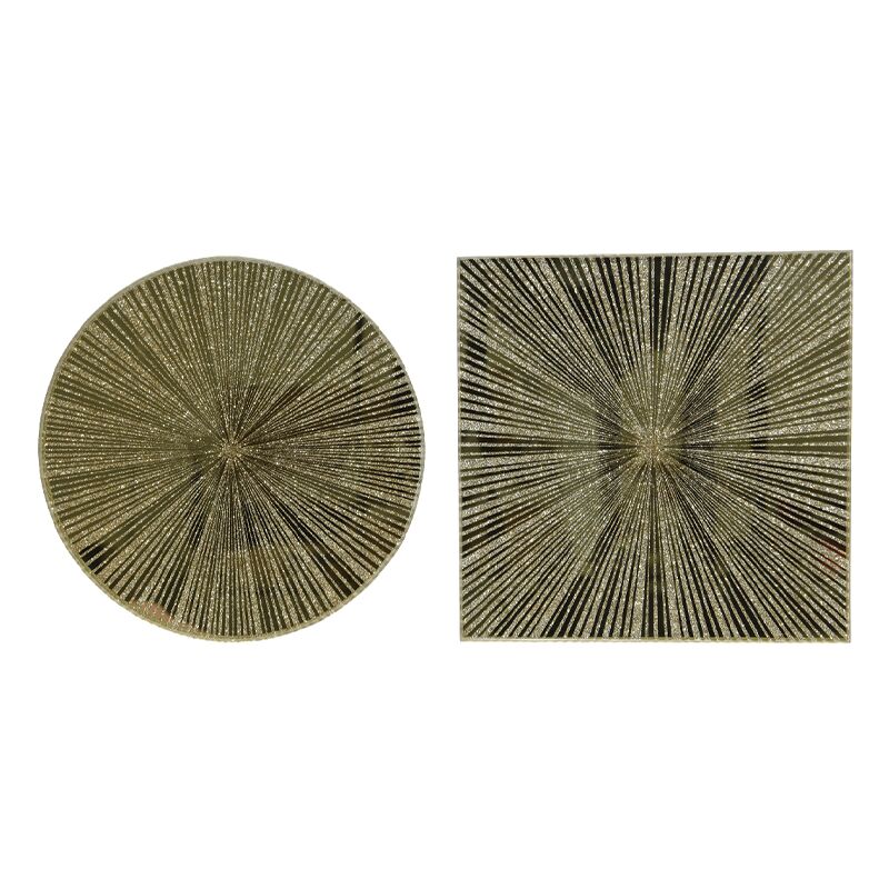 Sous-bock doré assorti