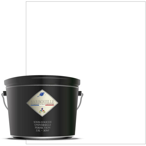 Sous Couche acrylique plâtre, béton, bois 2,5L Blanc Perfection