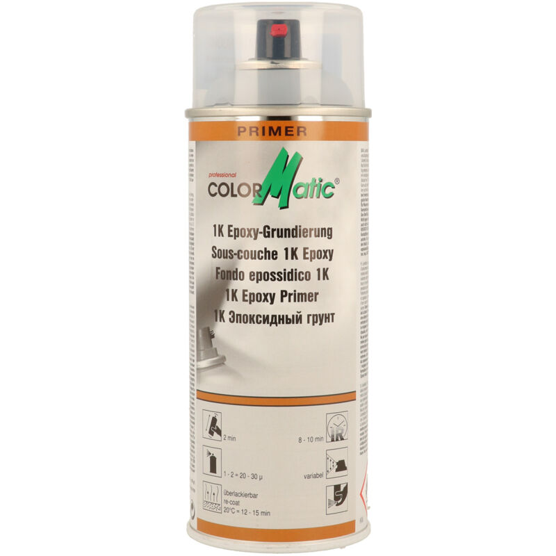 Ferraris Color - colormatic - Apprêt sous-couche époxy 1K - aérosol de 400ml - 174414 - Ce produit de marque colormatic est neuf.