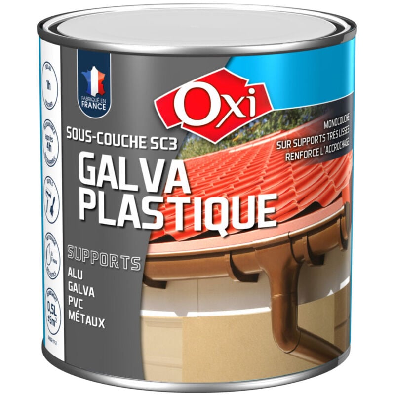 OXI - Sous-couche SC3 galva - plastiques blanc mat 0,5L