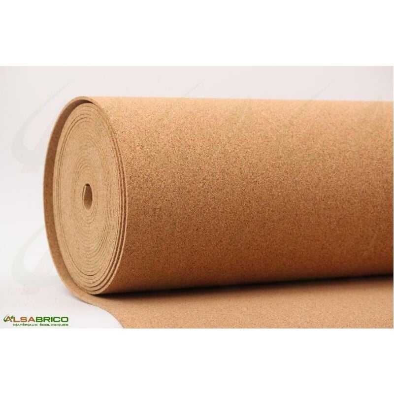 Alsacork - rouleau isolant souple en liège dense, ép. 4mm - 10m x 1m = 10m²