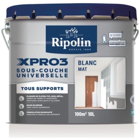 Sous-Couche RIPOLIN XPro3 Universelle Blanc Mat 10 L - Blanc