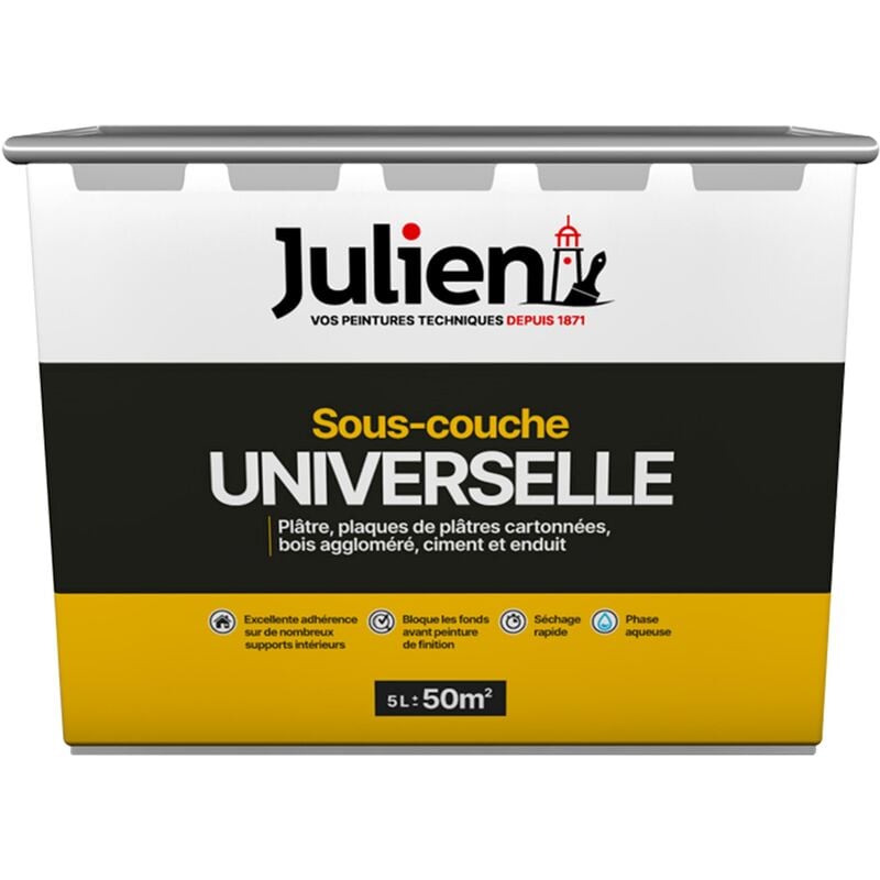 Sous-Couche Universelle avant peinture - aspect Mat Blanc 5L Julien