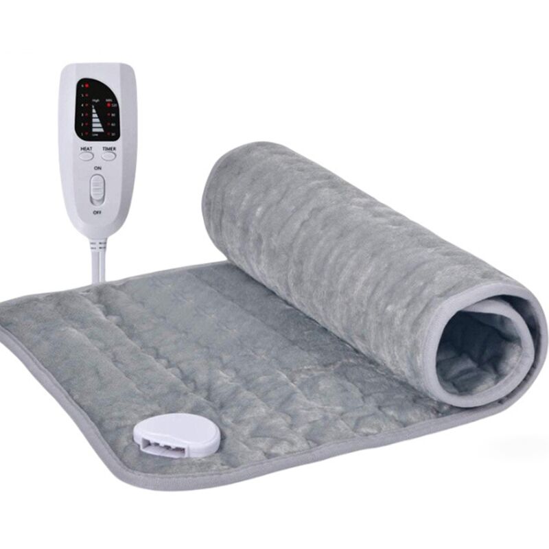 Ccykxa - Sous-couverture électrique, 60 x 30 cm, arrêt automatique, protection contre la surchauffe, 6 réglages de température, lavable,