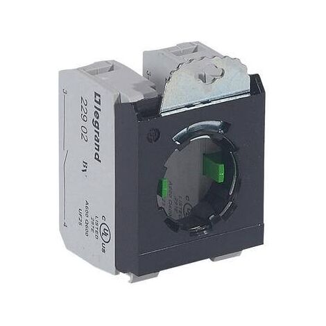 Sous-ensemble bloc pour tête non lumineuse Osmoz raccordement à vis 2NO et étrier 3 postes LEGRAND 022974