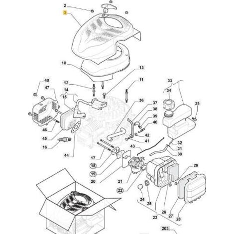 SOUS-ENSEMBLE DE DEMARRAGE ORIGINAL STIGA - 118550909/0