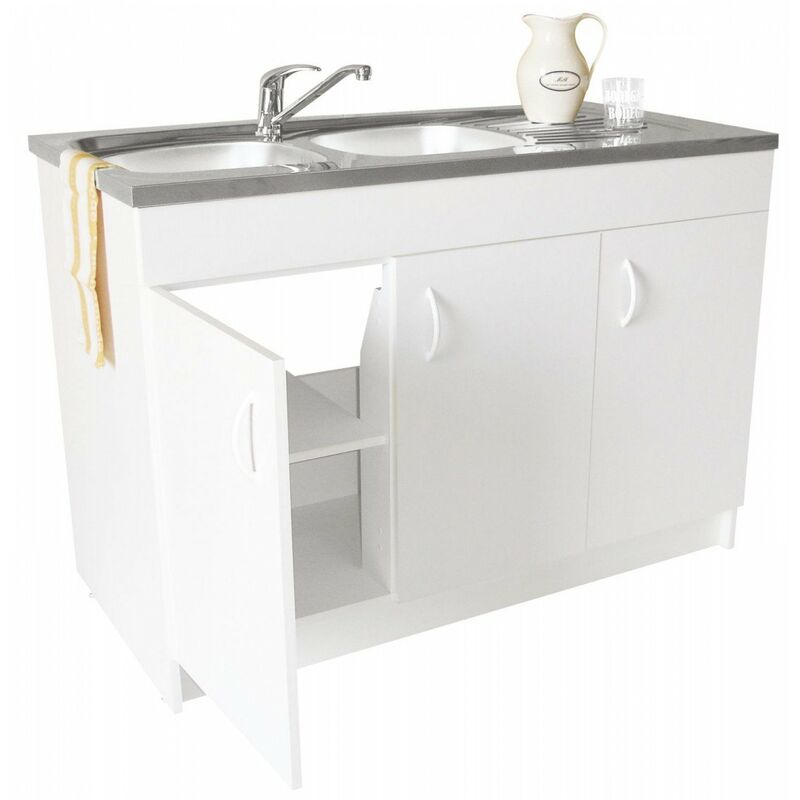 Nova - Meuble sous-évier Progrès 120 x 60 - 2 portes - Néova