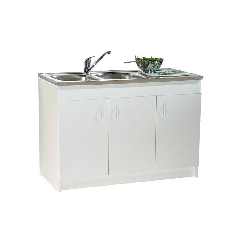 Meuble sous évier Sim'NF 3 portes 1400 mm Néova