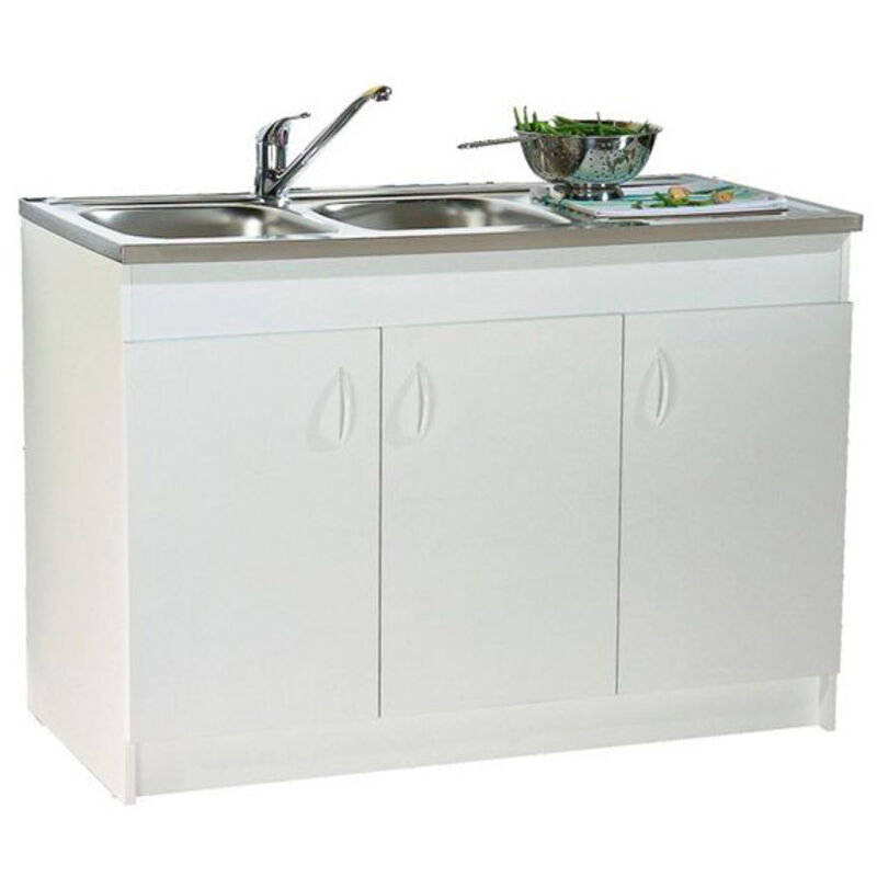 Meuble sous évier Sim'NF 3 portes 1200 mm Néova