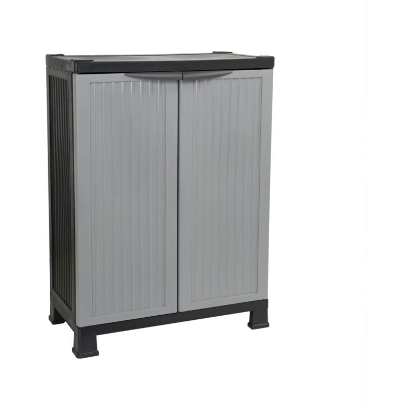 Regalos Miguel - Armoire basse en résine pour extérieur avec 1 étagère 92x68x39cm