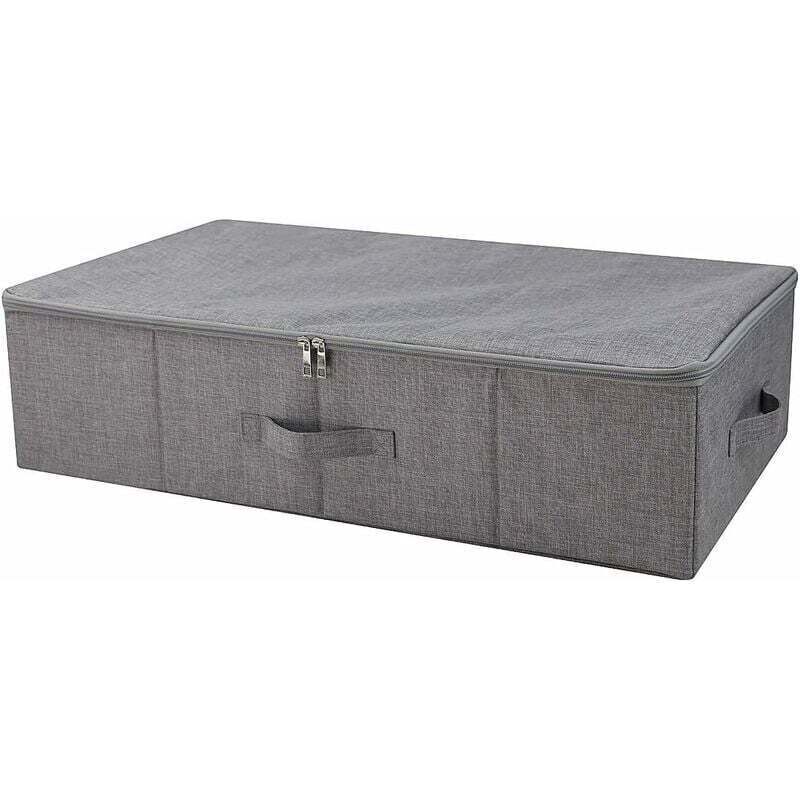 Sous Le lit Le récipient de Stockage avec la Couverture à Plat de glissière, Les Chaussures, Les vêtements, Les duvets, la Boîte de Stockage