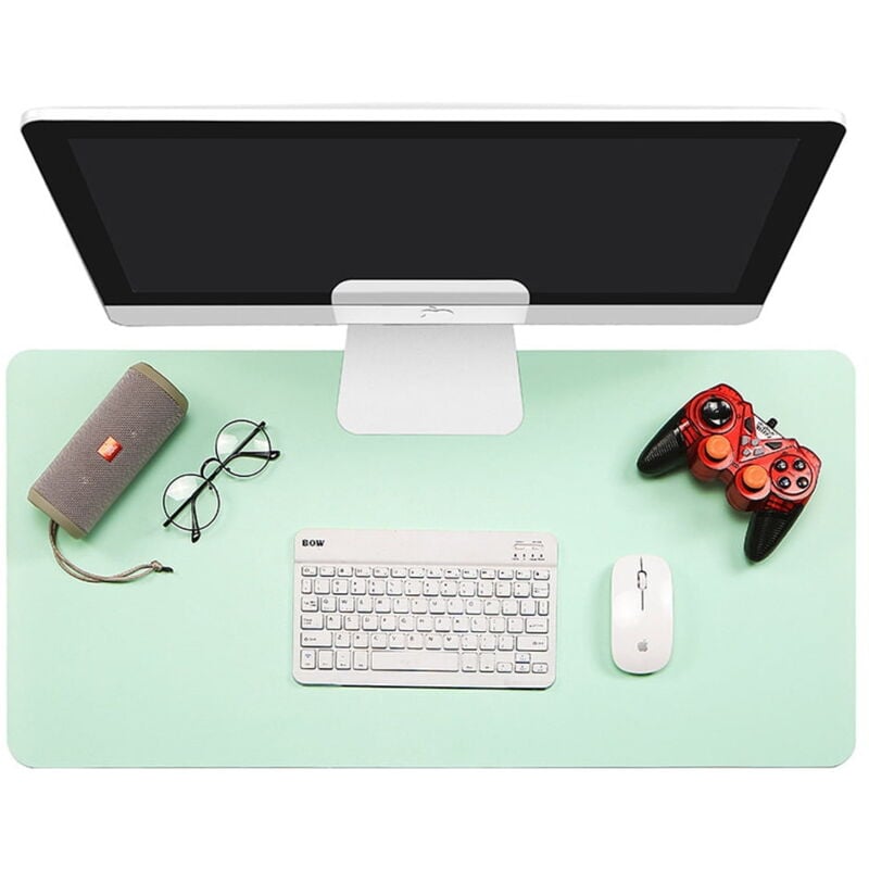 Sous-main de bureau double face 8040cm, protection de bureau étanche à ventouse, tapis de souris, grand sous-main de bureau en cuir pour clavier et