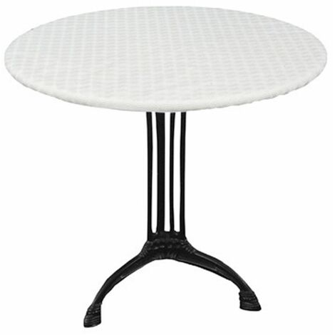 Sous-nappe protège table ronde Basic - Diam. 135 - Blanc