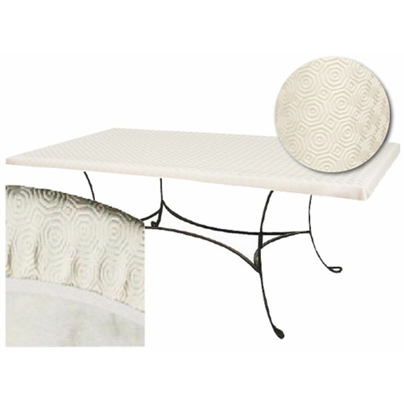 sous-nappe protège table rectangulaire basic - 100 x 200 - blanc