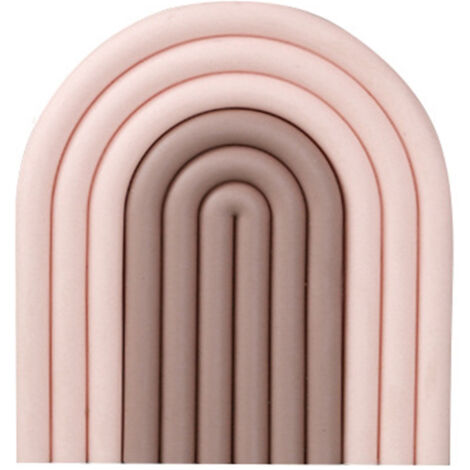 Sous-plat antidérapant épais isolant pour bols et assiettes, rose dégradé, cuisine et restaurant