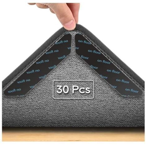 Sous-tapis antidérapant - Triangulaire - 30 Pcs - Réutilisable - Gel PU sans odeur
