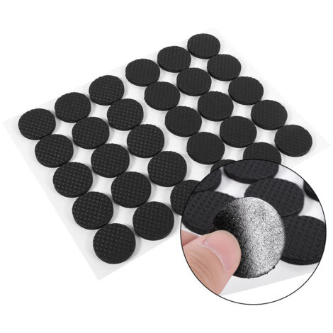 Sous-Tapis Protectors de Sol Adhésifs Antidérapants - Lot de 30 - Diamètre 2.7cm Noir TRP [Protection Sol et Meubles]