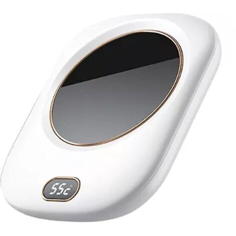 Sous-verre chauffant électrique pour tasse à café, compatible USB, blanc.