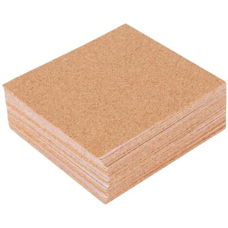 Sous Verres Adhésifs Liège 40 Pièces Carrés Protection Meuble Antidérapant Tapis