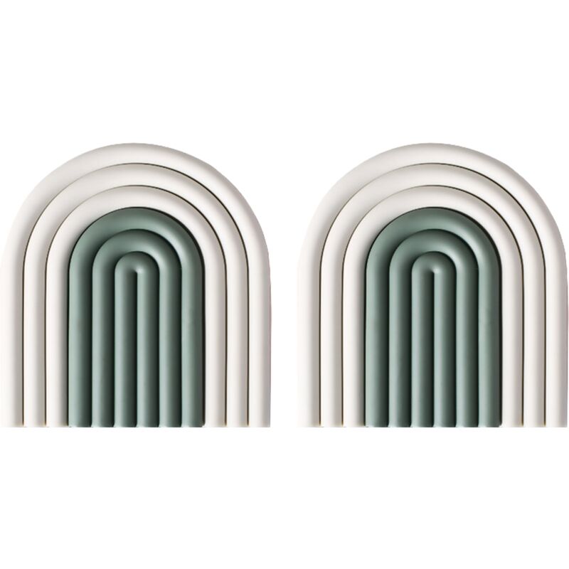 Sous-verres arc-en-ciel amovibles en Silicone tapis de tasse antidérapant coussinets d'isolation thermique sous-verres napperon décor à la maison