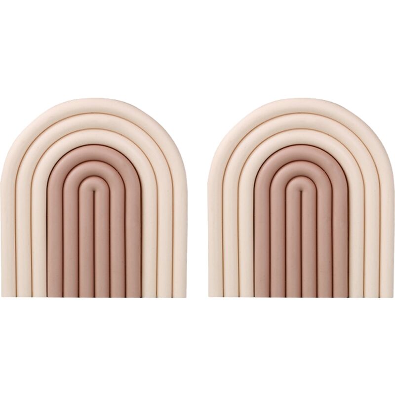 Sous-verres arc-en-ciel amovibles en Silicone tapis de tasse antidérapant coussinets d'isolation thermique sous-verres napperon décor à la maison