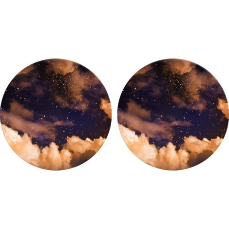 Sous-verres pour boissons Lot de sous-verres absorbants en céramique avec base en liège, marbre rose doré