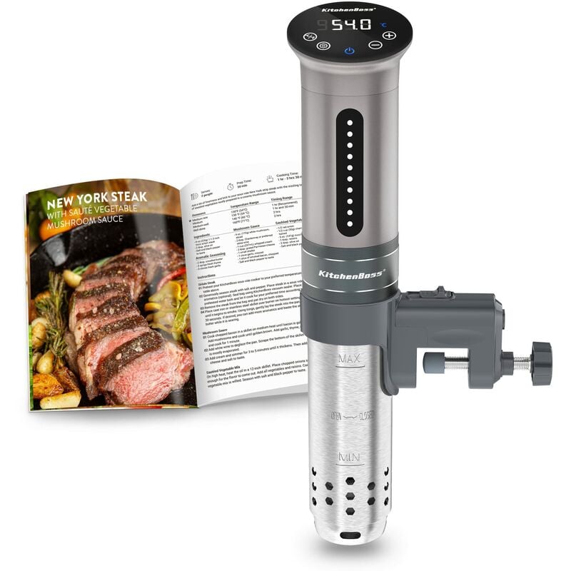 Image of Sous Vide Roner Cucina a Bassa Temperatura Slow Cooker Kitchenboss Circolatore Termico Professionale IPX7 impermeabile,Timer con Touch Screen,
